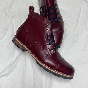 HELM Burgundy boots!!